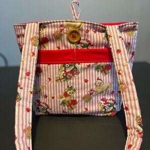 Christmas Dog Purse/Tote Bag- Homemade